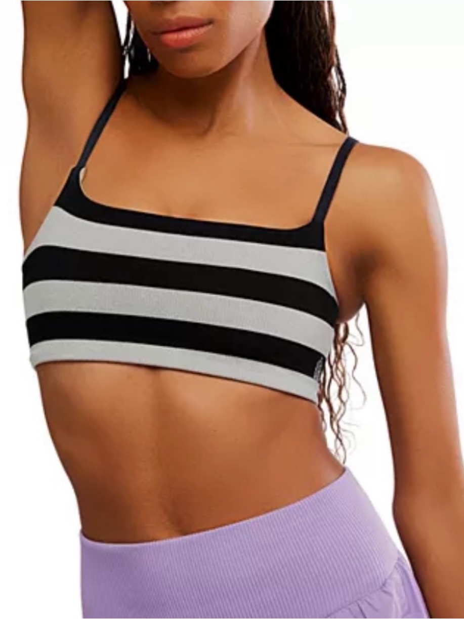 Nwot Free People Remember My Name Stripe Bra